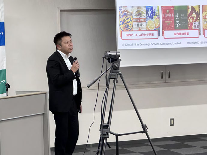 柳田直昭様(関西キリンビバレッジサービス株式会社)の講演