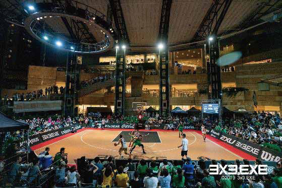 ３×３バスケの大会会場の様子